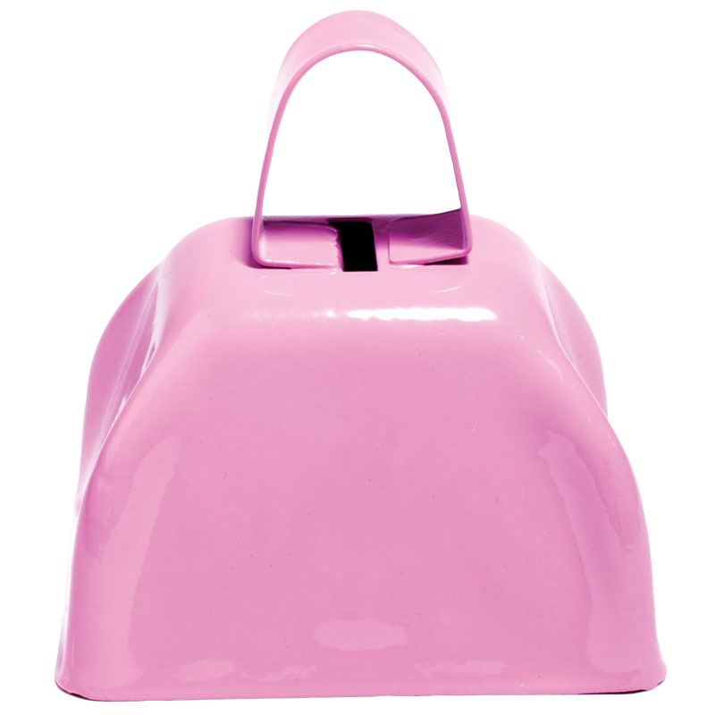 3" Cowbells, Metal (Awareness Pink)