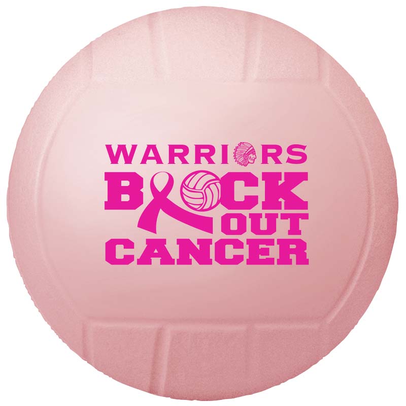 4 1/2" Vinyl Mini Volleyballs (Awareness Pink)