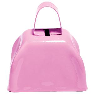 3" Cowbells, Metal (Awareness&nbsp;Pink) - 3 inch Cowbells