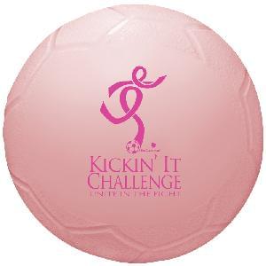 4 1/2" Vinyl Mini Soccer Balls (Awareness&nbsp;Pink) - 4.5 inch Mini Vinyl Soccer Balls (Awareness Pink)