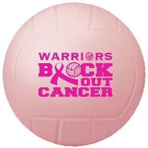 4 1/2" Vinyl Mini Volleyballs (Awareness&nbsp;Pink) - 4.5 inch Mini Vinyl Volleyballs